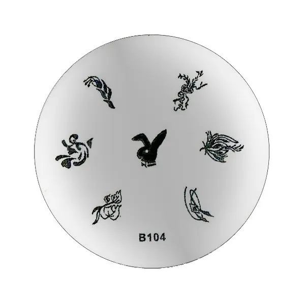 Disc de ştampilare cu motiv floral - B104