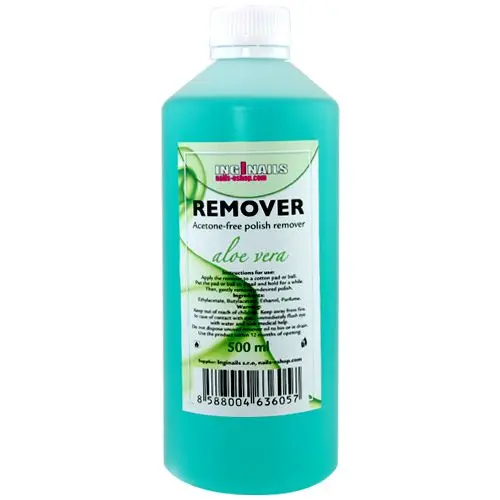 Dizolvant fără acetonă pentru lacul de unghii, 500ml - Aloe Vera