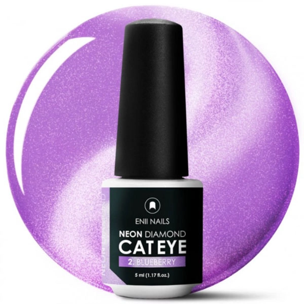 ENII Magnetic gel Neon Diamond Cat Eye - 2. Blueberry 5ml