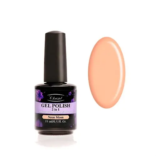 Christel Gel polish pentru unghii, 2 în1 - Neon Moon, 15ml