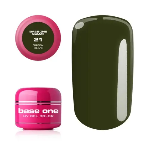 Gel UV Silcare Base One Color - Green Olive 21, 5g