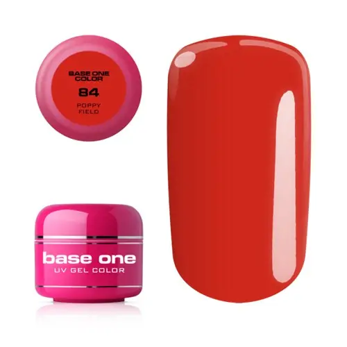 Gel UV Silcare Base One Color - Poppy Field 84, 5g