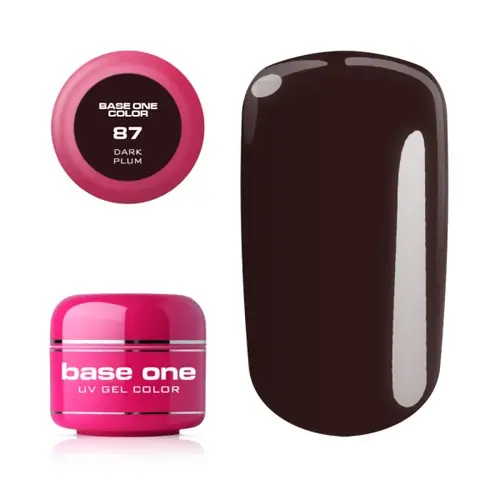 Gel UV Silcare Base One Color - Dark Plum 87, 5g