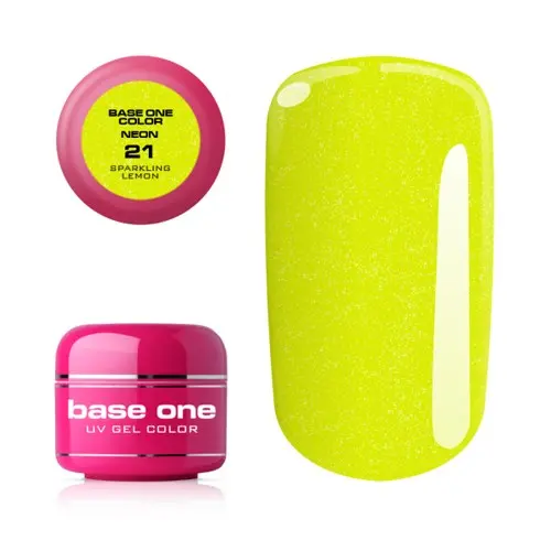 Gel UV Silcare Base One Neon - Sparkling Lemon 21, 5g