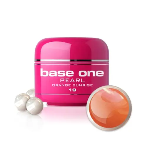 Gel UV Silcare Base One Pearl - Orange Sunrise 19, 5g