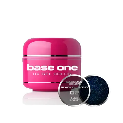 Gel UV Silcare Base One Black Diamond - Blue Luxury 02, 5g