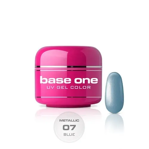 Gel UV Silcare Base One Color Metallic - Blue 07, 5g