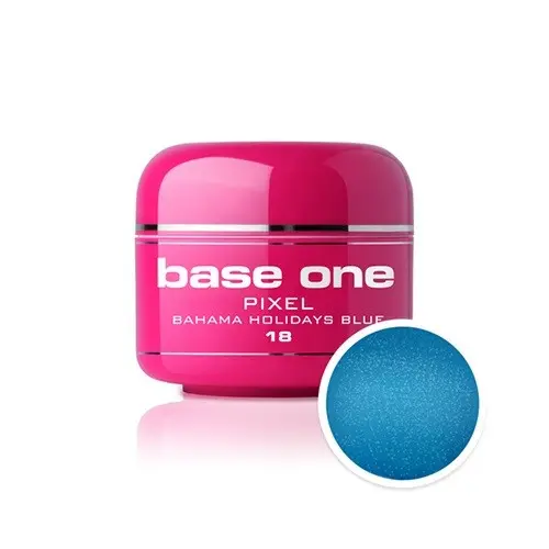 Gel UV Silcare Base One Pixel – Bahama Holidays Blue 18, 5g