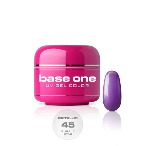 Gel UV Silcare Base One Metallic – Purple Star 45, 5g