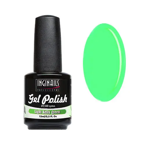 Gel UV/LED Inginails Professional 15ml - Light Kelly Green