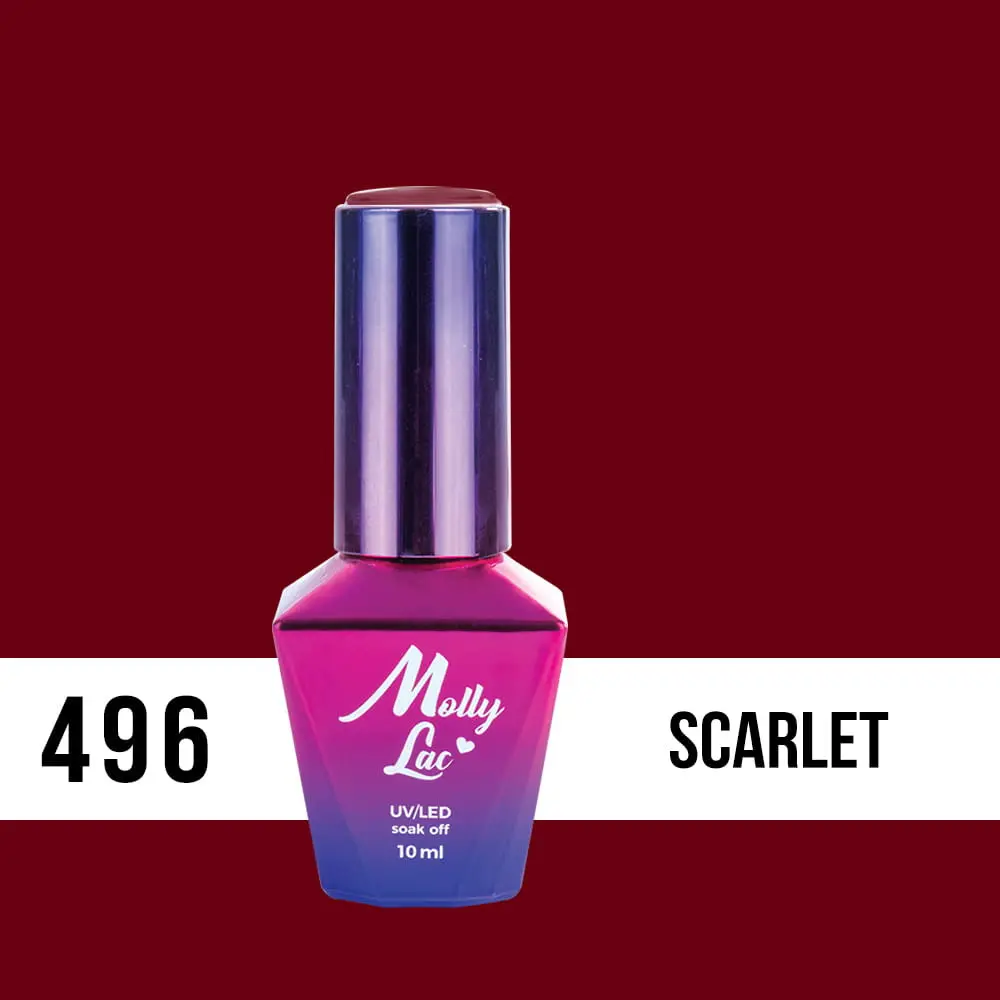 MOLLY LAC UV/LED Antidepressant -  Scarlet 496, 10ml