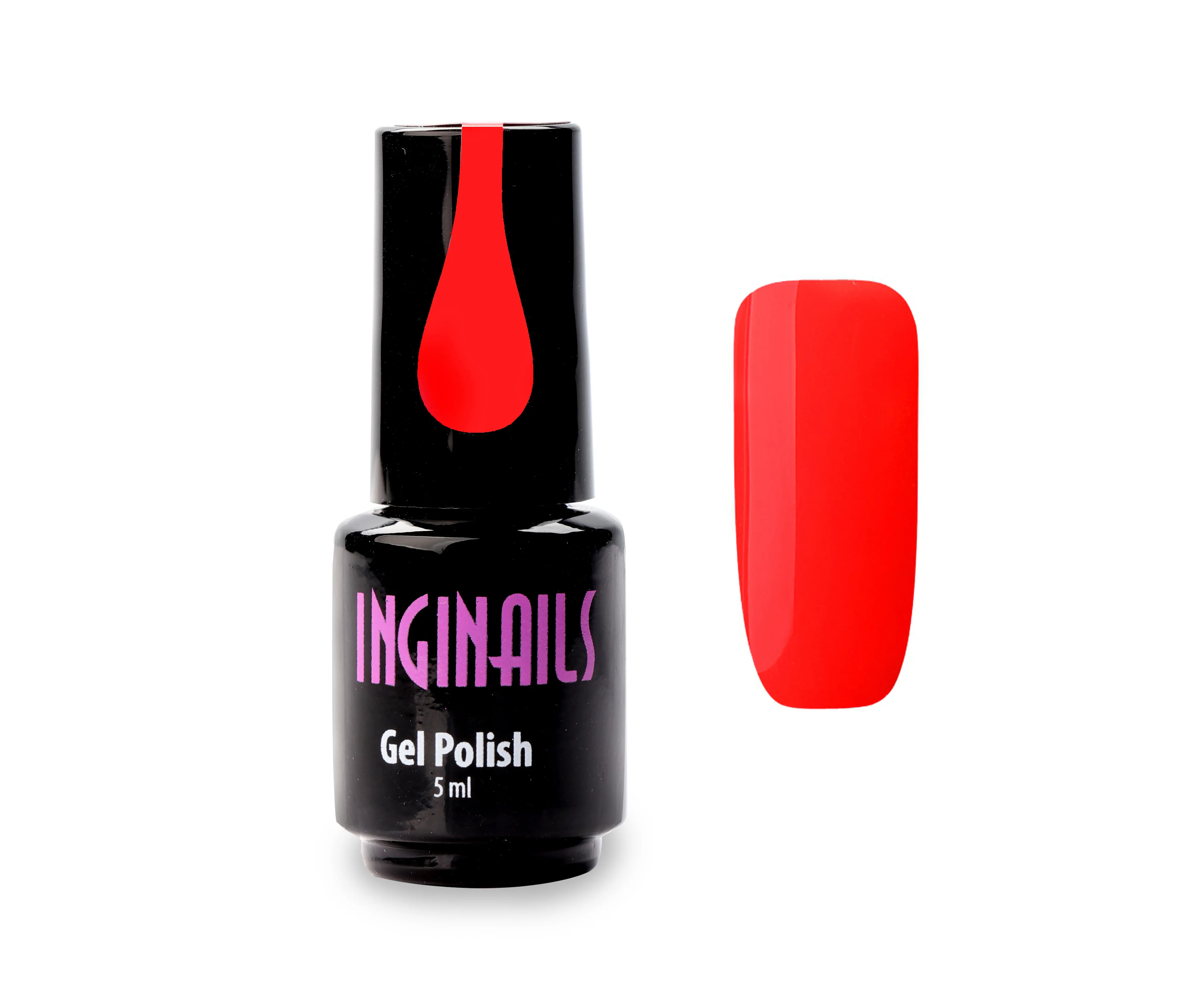 Gel colorat Inginails - Neon Coral 026, 5ml