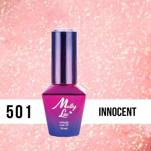 Lac gel MOLLY LAC UV/LED gel polish Bling It On -  Innocent 501, 10ml