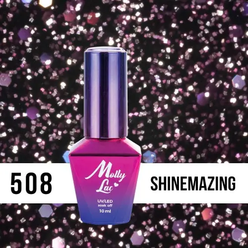 Lac gel MOLLY LAC UV/LED gel polish Bling It On - Shinemazing 508, 10ml