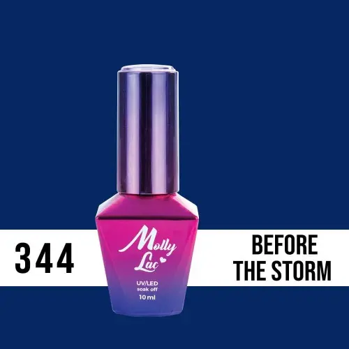 Lac gel MOLLY LAC UV/LED gel polish Fashion Outfit - Before The Storm 344, 10ml