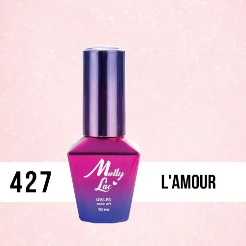 Lac gel MOLLY LAC UV/LED gel polish Madame French - L´amour 427, 10ml