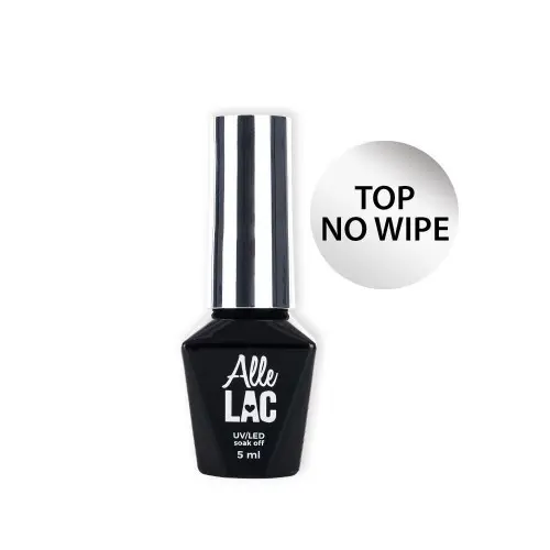 Alle Lac - Gel non-efuziv pentru lustruirea gelului - Top No Wipe, 5ml