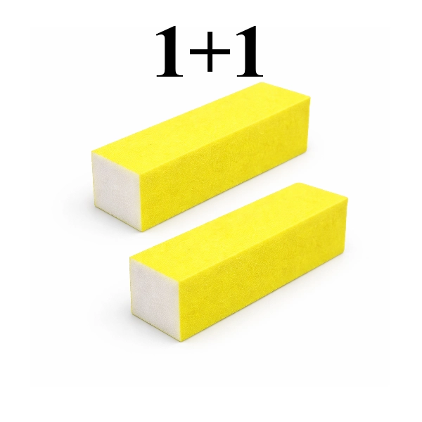 Pilă unghii galbenă - 4 fețe, PROMOȚIE 1+1 GRATUITĂ