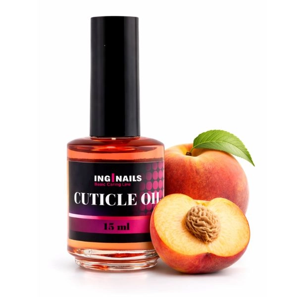 Ulei unghii regenerare Inginails - Ulei cuticule PEACH ORANGE 15ml