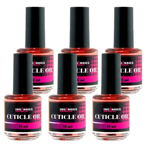 Ulei unghii Inginails,6 buc. - Ulei cuticule PEACH ORANGE 15ml