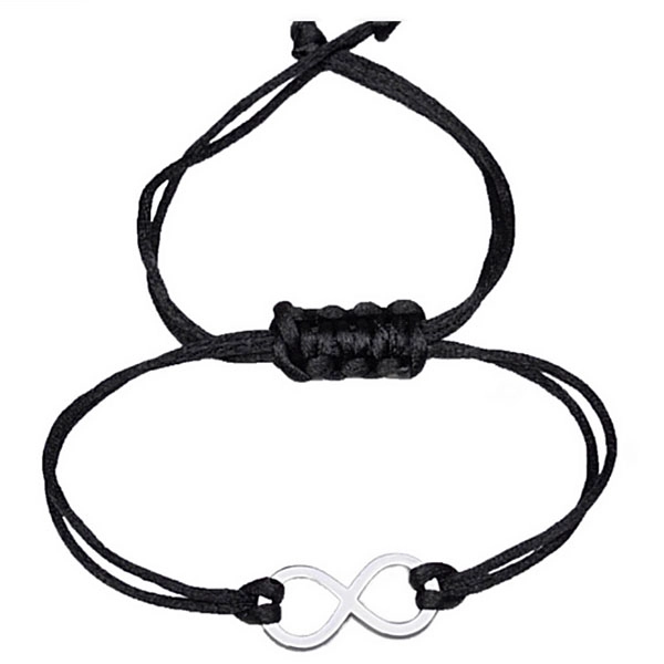 Bracelet - Infinity, black