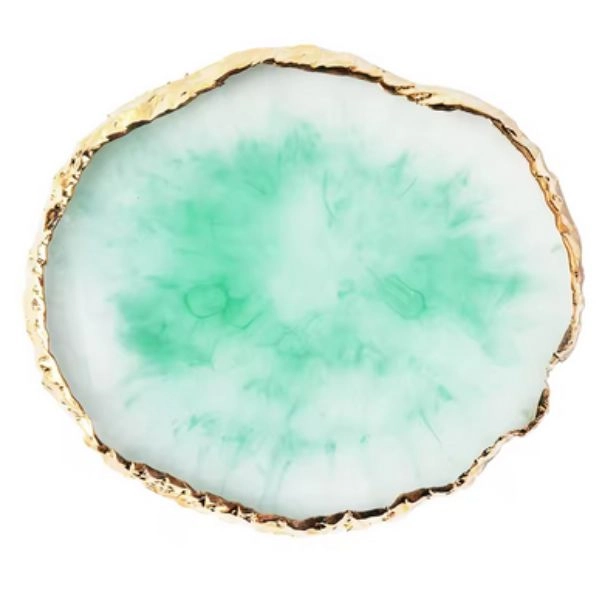 Paletă de rășini naturale pentru amestecarea culorilor, verde