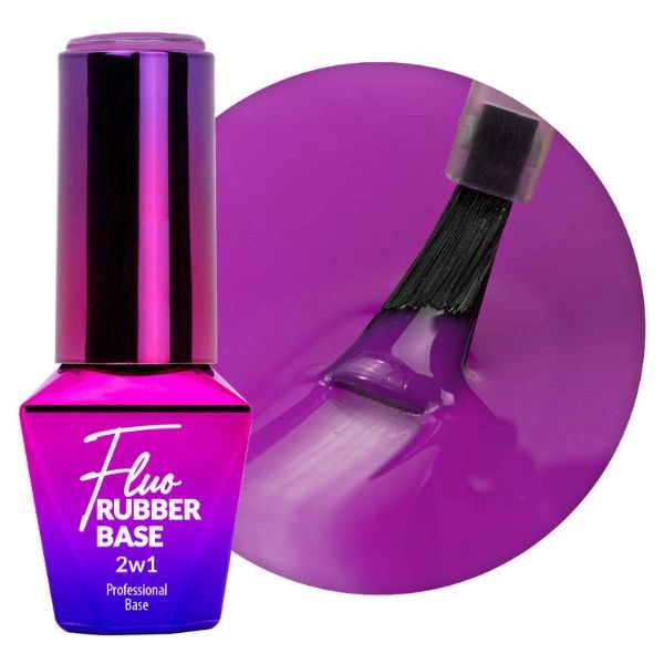 Molly Nails Fluo Rubber Base 2v1 - Chillin nr.5, 10g