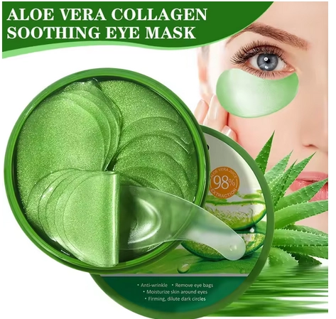 Collagen Eye Mask - Aloe Vera, 60buc