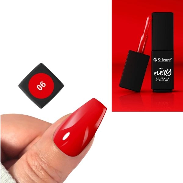 Gel UV/LED Flexy - Intense Red 06, 4,5g