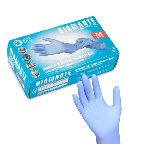 100 bucăți, Mănuși din cauciuc, fără praf – mărime M 