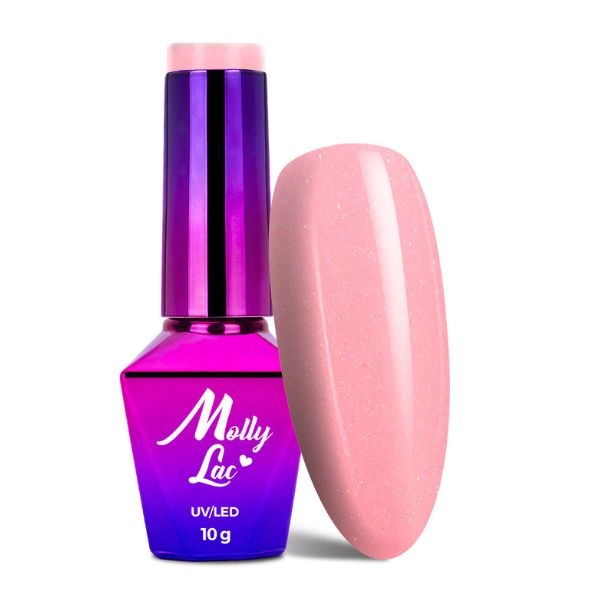 Ojă semipermanentă hibridă UV/LED MollyLac Macarons Ice Candy nr. 476, 10g