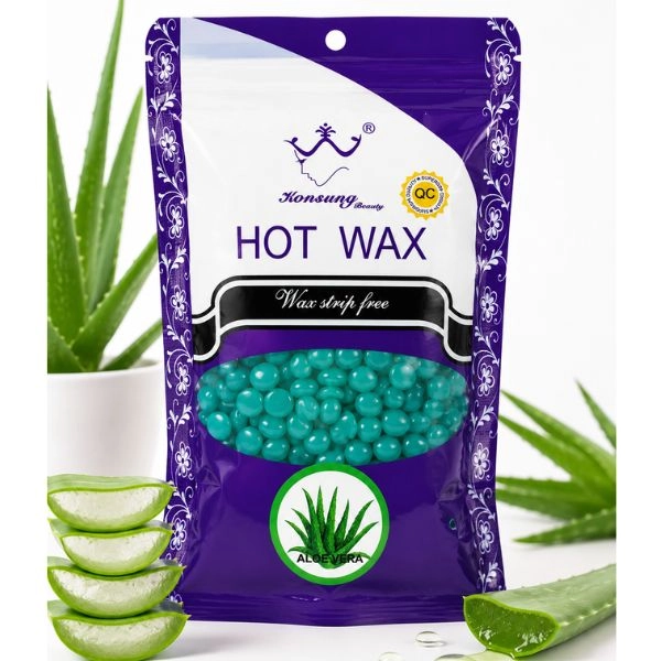 Ceară depilatoare cosmetică - perle - Aloe Vera, 100g