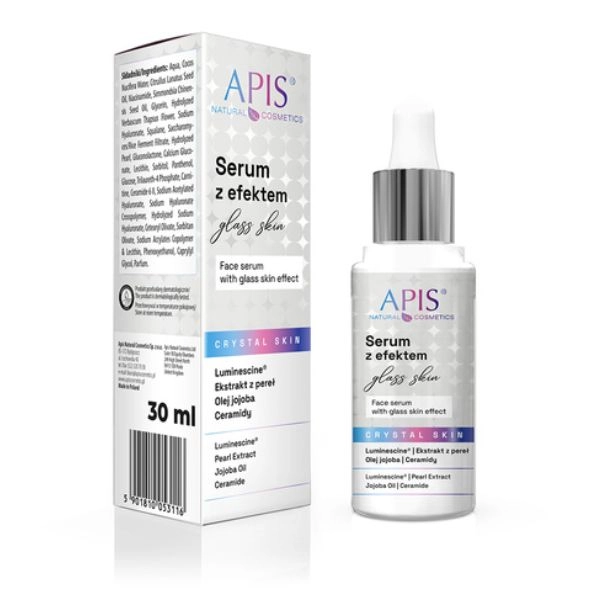 Ser facial Apis cu efect Glass Skin – Crystal Skin, 30 ml