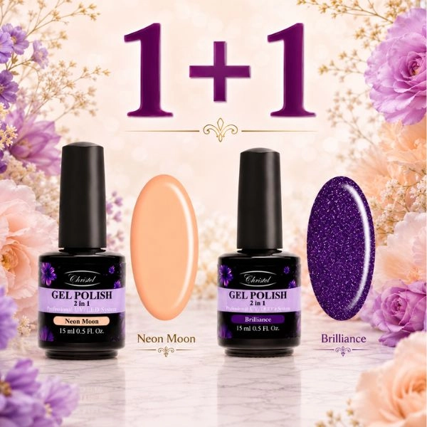 Oja semipermanentă Christel – Gel Polish Glossy 15 ml + OFERTĂ: Oja semipermanentă Neon Moon, 15 ml GRATUIT