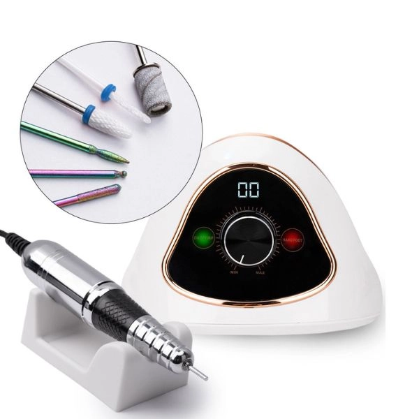 Freză pentru unghii 68 W – M15 alb-auriu