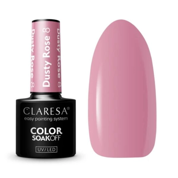 Claresa UV/LED Color Soak Off - Dusty Rose 8, 5g