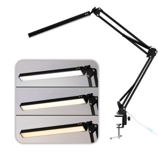 Lampă de masă cosmetică pentru manichiură 12W negră MT-328