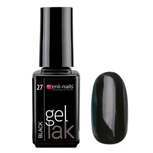 ENII Lac gel UV Power Polish – Black 27, 11 ml