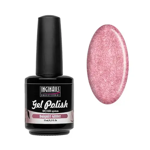 Ojă permanentă cu sclipici Inginails Professional – Daiquiri Glitter 15 ml