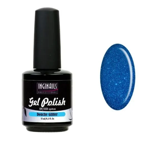 Ojă permanentă cu sclipici Inginails Professional – Douche Glitter 15 ml