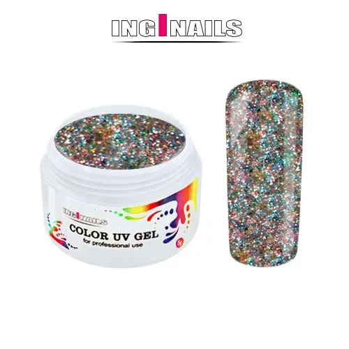 Gel UV colorat Inginails 5g – Hologram Glitter