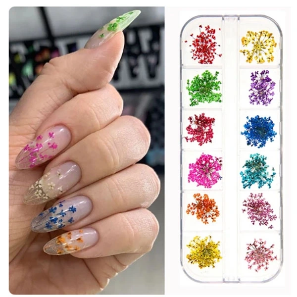 Kit nail art - flori uscate 12x5g