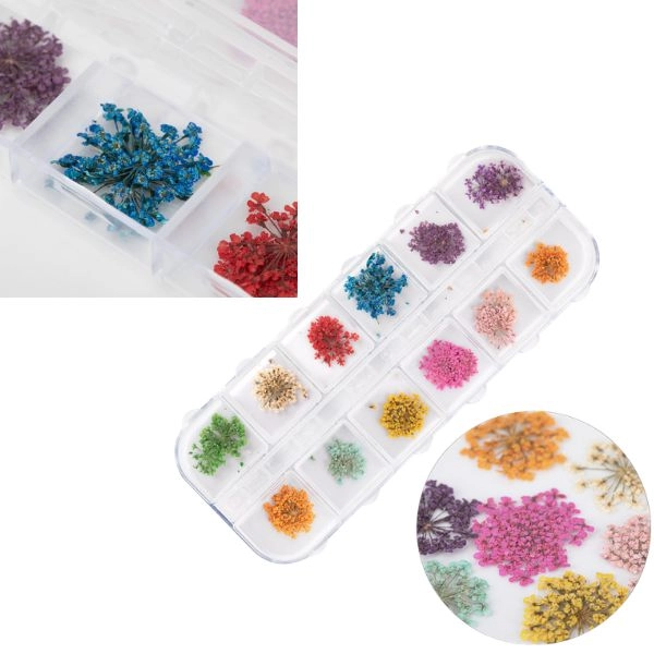 Kit nail art - flori uscate 12x5g