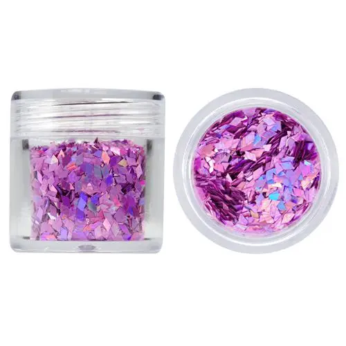 Confetti decorativ - diamante mov cu hologramă, 10 g