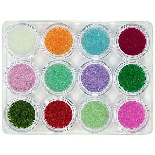 Kit nail art - perle 0,5 mm, 12 buc