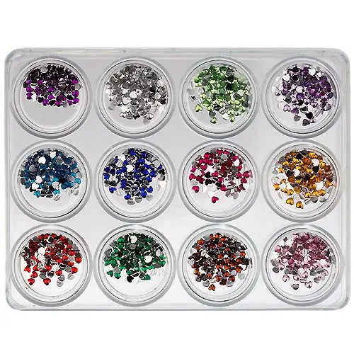 Kit mixt nail art, 12 buc - inimi 5g