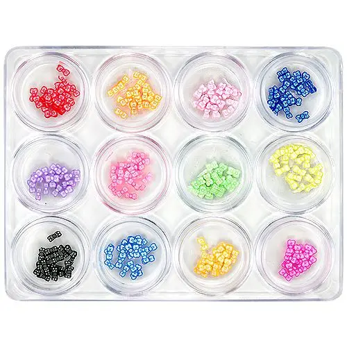 Set decorații unghii de 12 buc - Fimo Nail Art, 5g