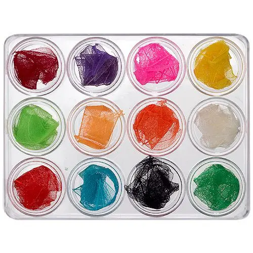 Kit nail art - frunze uscate, 12 buc