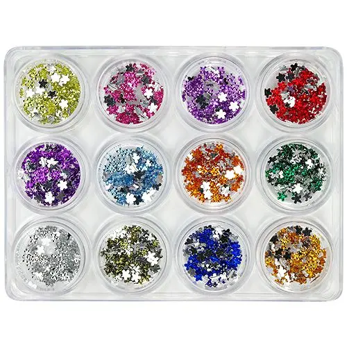 Kit mixt nail art, 12 buc - flori 5g