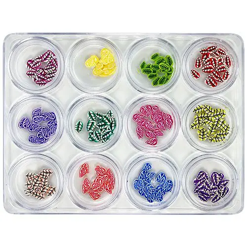 Set decorativ - Nail Art Fimo, 12 buc